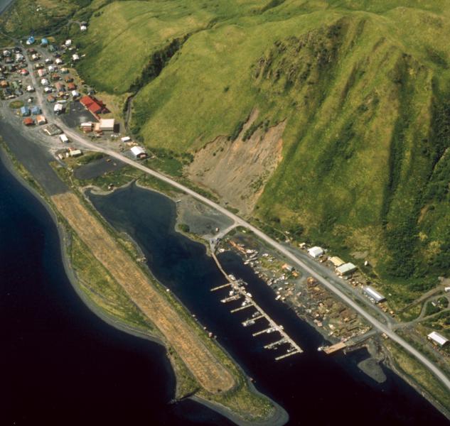  Old Harbor Alaska aerial view