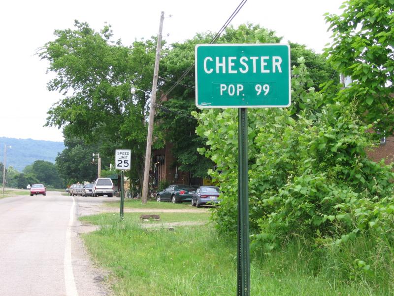  Chester Arkansas sign