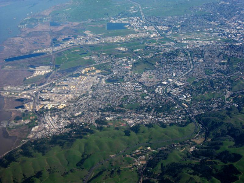  Aerial view of Martinez, California