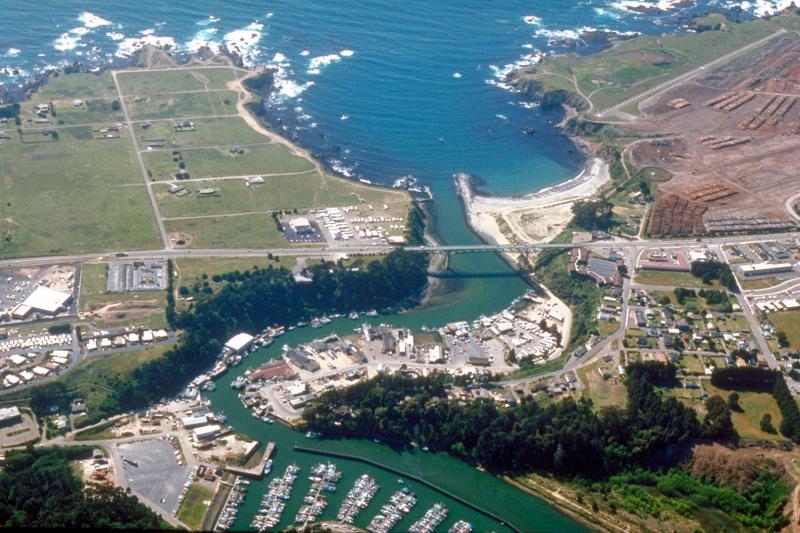  Fort Bragg California aerial view