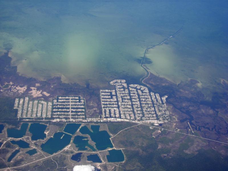 Aerial view of Hernando Beach, Florida