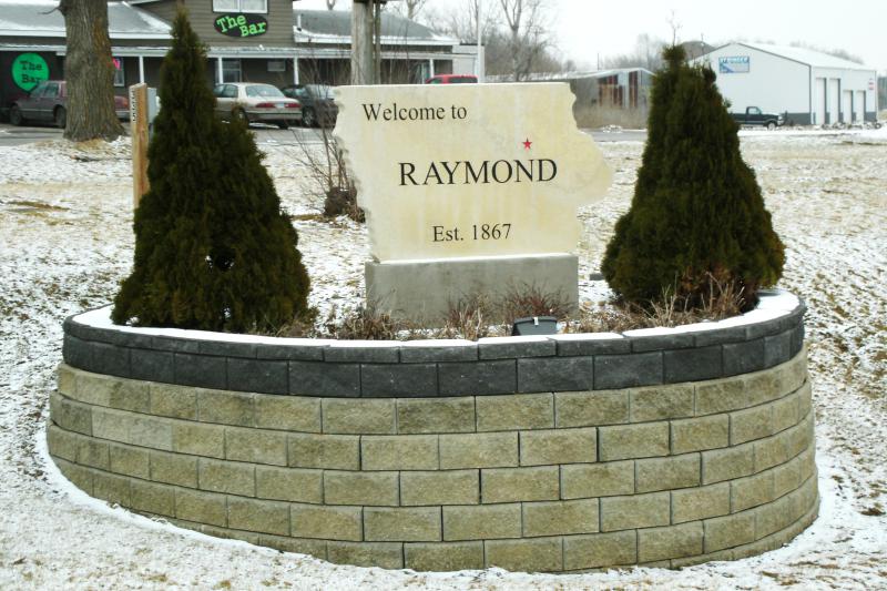  Welcome Sign for Raymond, Black Hawk County, I A
