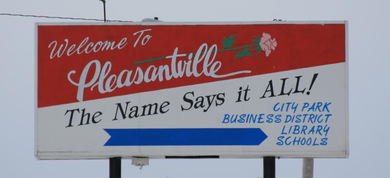 Pleasantville Iowa 20080111 Sign