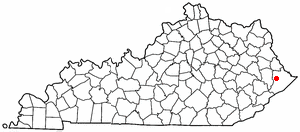  K Y Map-doton- Pikeville