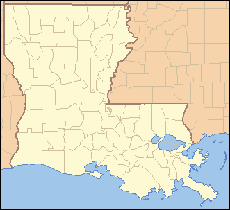  Louisiana Locator Map