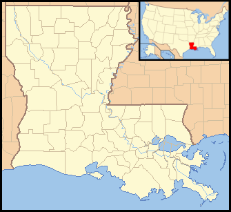  Louisiana Locator Map with U S