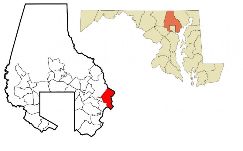  Baltimore County Maryland Incorporated and Unincorporated areas Chase Highlighted