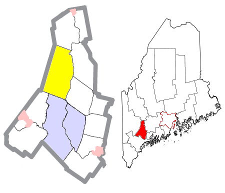  Androscoggin County Maine Incorporated Areas Turner Highlighted