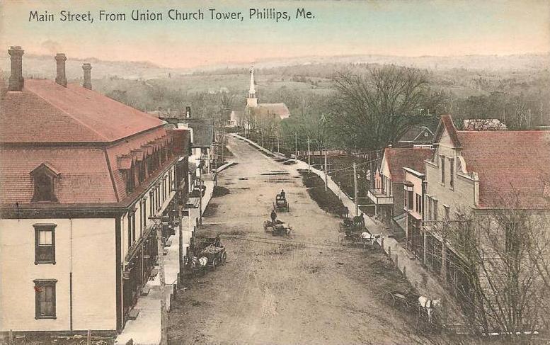  Main Street, From Union Church Tower, Phillips, M E