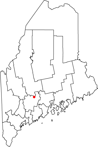  Map of Maine highlighting Waterville