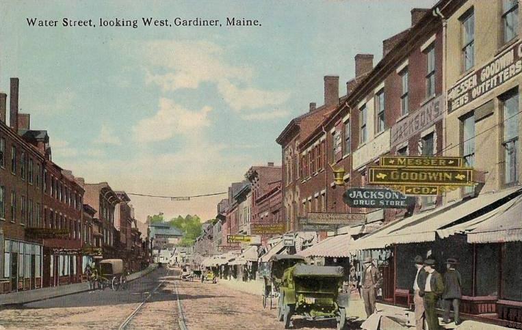  Water Street, Looking West, Gardiner, M E
