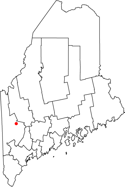  Map of Maine highlighting Rumford