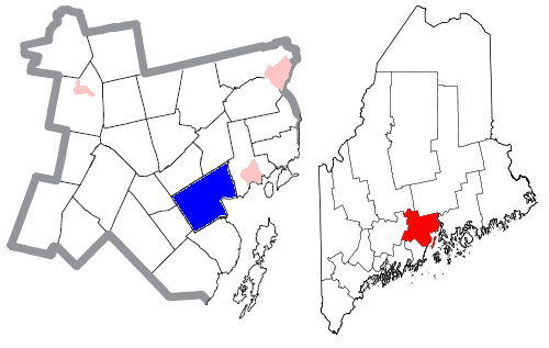 Waldo County Maine Incorporated Areas Belfast Highlighted