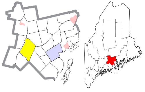  Waldo County Maine Incorporated Areas Montville Highlighted