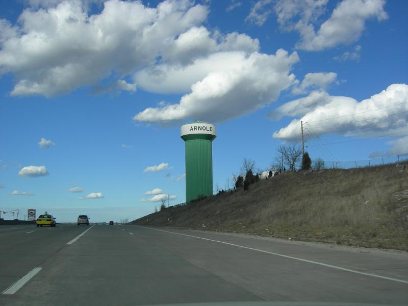  Arnold Water Tower from I-55 North