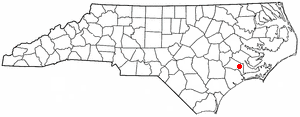  N C Map-doton- Pollocksville