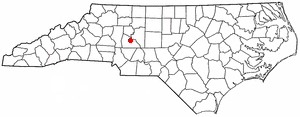  N C Map-doton- East Spencer