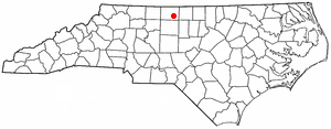  N C Map-doton- Reidsville