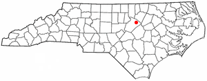  N C Map-doton- Rolesville