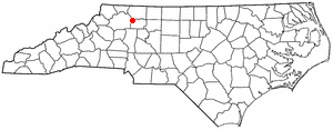  N C Map-doton- Jonesville
