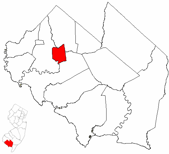  Map of Cumberland County highlighting Bridgeton