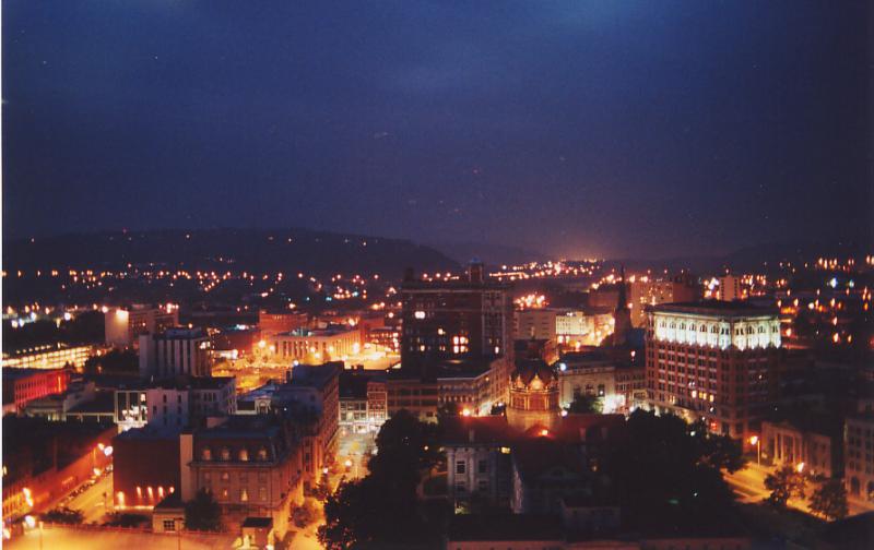  Downtown Binghamton at Night