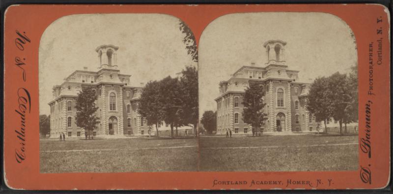  Cortland Academy, Homer, N. Y, by Deloss Barnum