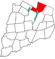  Otsego County outline map Springfield red