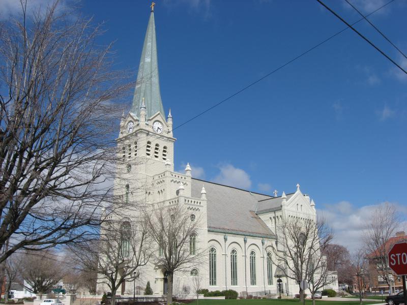  St. John's Catholic Church in Delphos, southern side and front