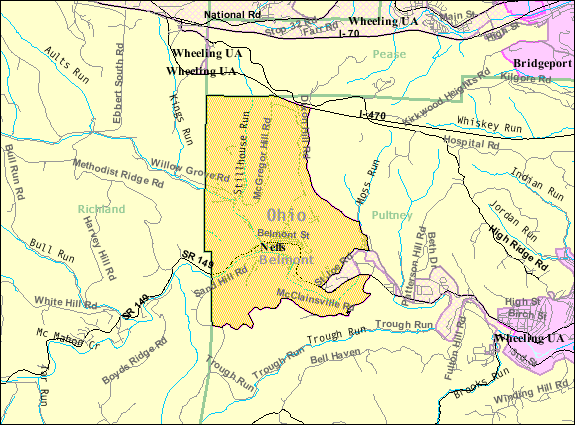  Detailed map of Neffs, Ohio