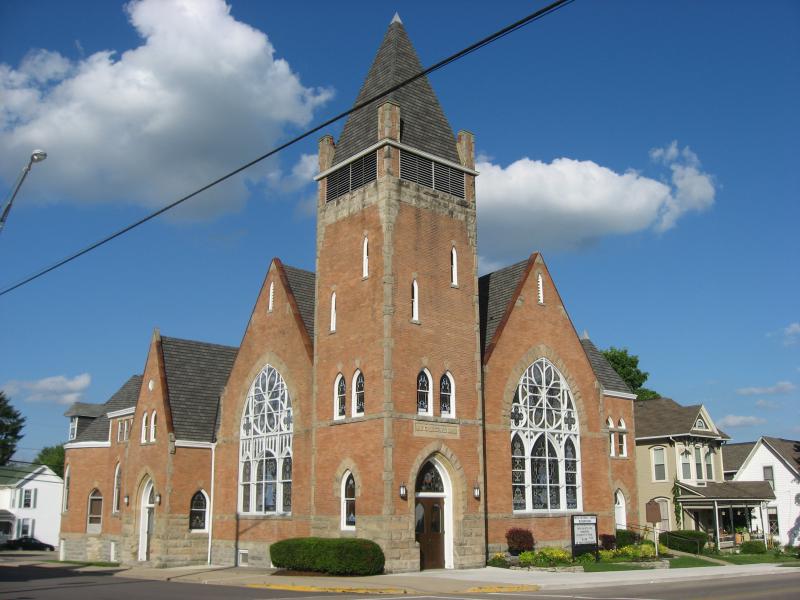  United Methodist Church, Mechanicsburg, blue sky