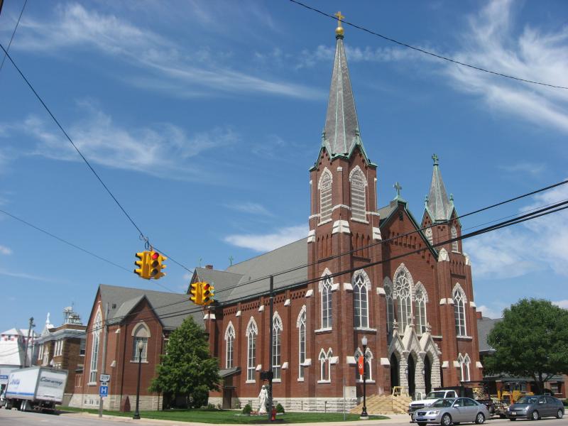  Holy Trinity Church in Coldwater, front and western side