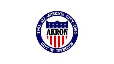  Akron Ohio Flag