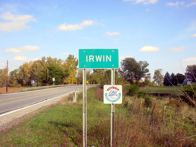  Irwin Ohio Sign