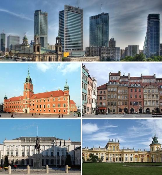  Collage of views of Warsaw 1