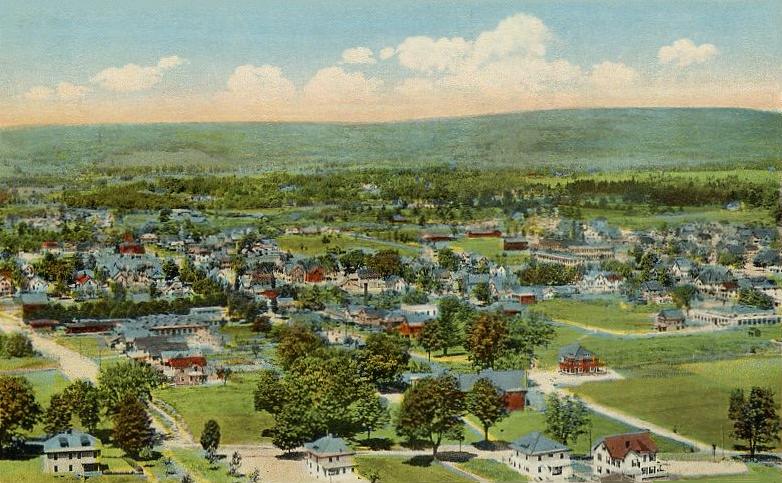  Bird's-eye View of Greenfield, M A