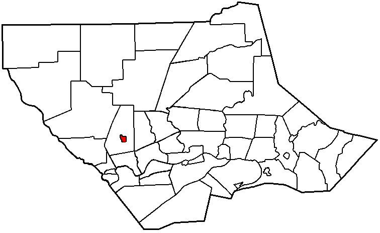  Map of Lycoming County Pennsylvania Highlighting Salladasburg