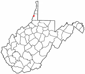  W V Map-doton- Moundsville